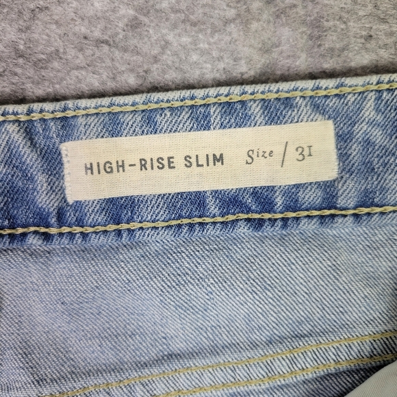 Anthro Pilcro and the letterpress High-Rise Slim Ripped Jeans Women's Size 31 - Picture 4 of 13